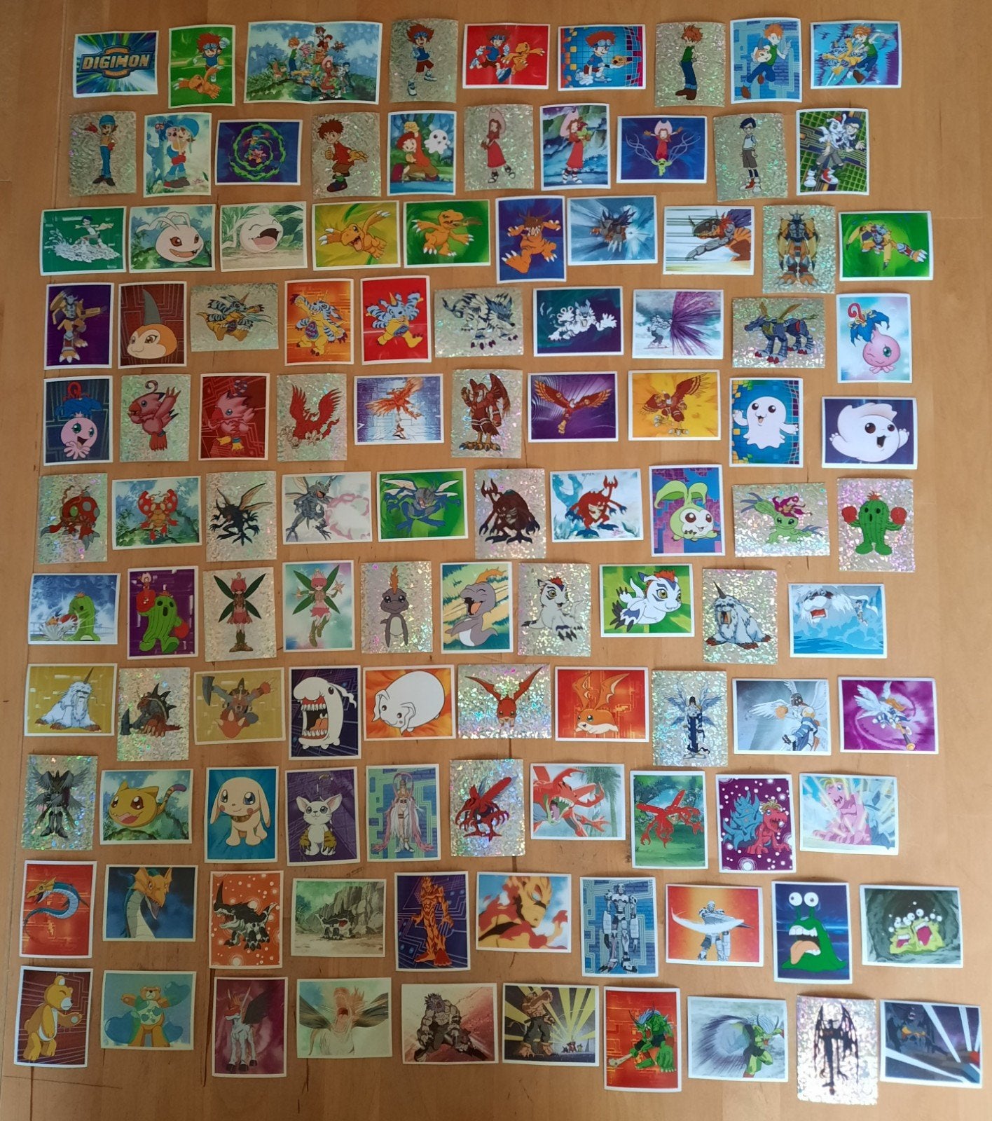 Grote verzameling Digimon 180 stickers en plaatjes, Ophalen of Verzenden, Zo goed als nieuw, Stickers en Plaatjes