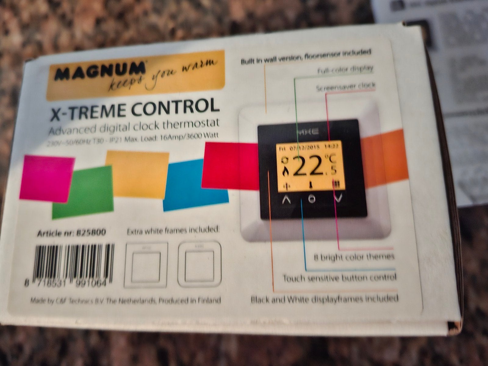MAGNUM X-TREME CONTROL Thermostaat en Verwarmingsmat, Ophalen, Nieuw, Minder dan 60 cm, Minder dan 30 cm