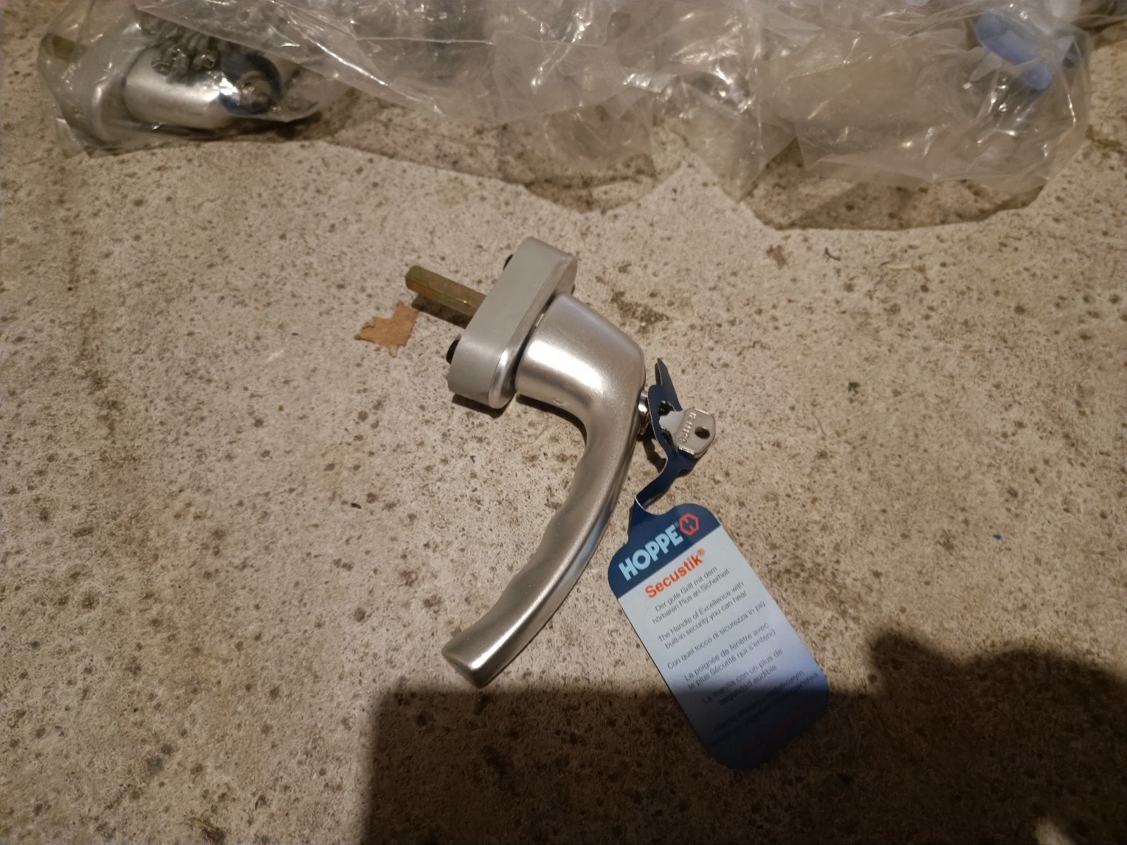 Nieuwe Hoppe raamkruk met sleutel - Secustik, Doe-het-zelf en Verbouw, Ophalen of Verzenden, Nieuw, Metaal, Overige typen