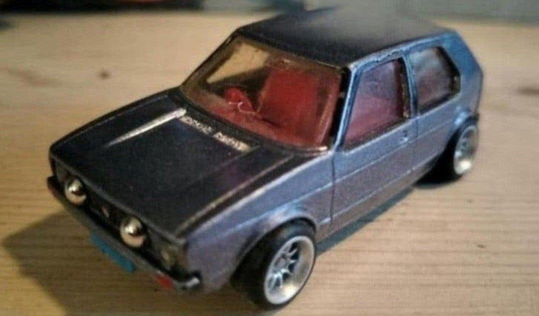 unieke handmade classic matchbox 1976 VOLKSWAGEN GOLF 1, Ophalen of Verzenden, Zo goed als nieuw, Auto, Matchbox