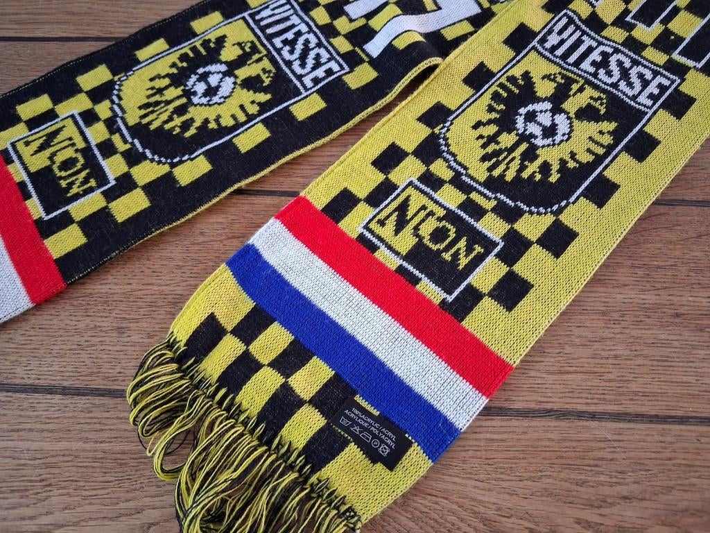 Vintage Vitesse Arnhem Sjaal Nuon, Vitesse, Ophalen of Verzenden, Gedragen, Sjaal