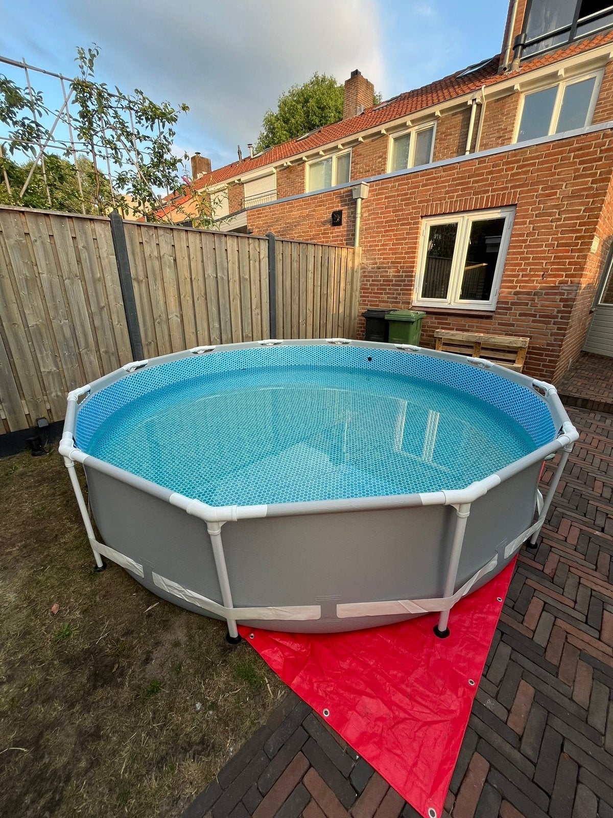 Intex zwembad 366 x 77 met hoes, Ophalen, Minder dan 80 cm, Rond, 300 cm of meer