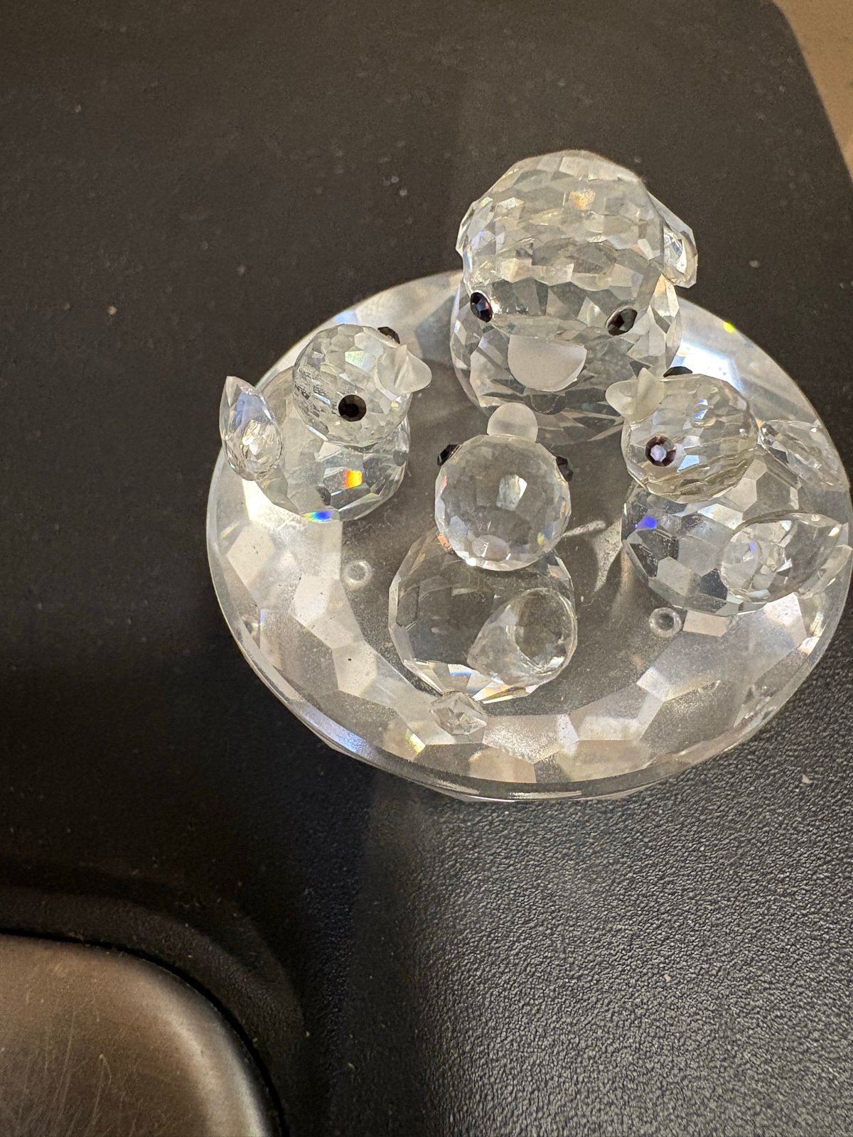 Swarovski Kristal Eendjes op Spiegel, Verzamelen, Swarovski, Ophalen of Verzenden, Zo goed als nieuw, Figuurtje