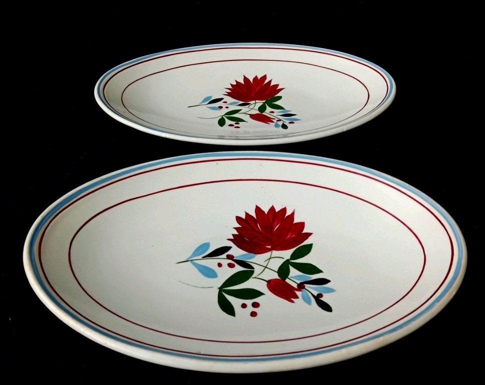 Vintage Boch Freres La Louviere serveerschalen, Antiek en Kunst, Antiek | Servies los, Ophalen of Verzenden
