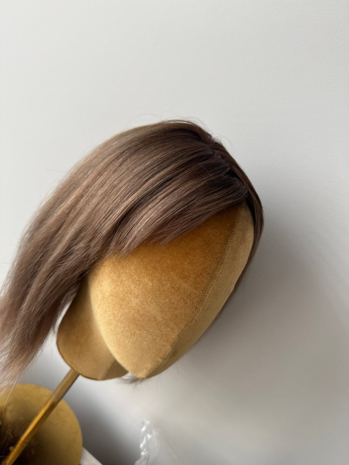 Nieuwhaarstuk met silkbase, Ophalen of Verzenden, Zo goed als nieuw, Pruik of Haarverlenging