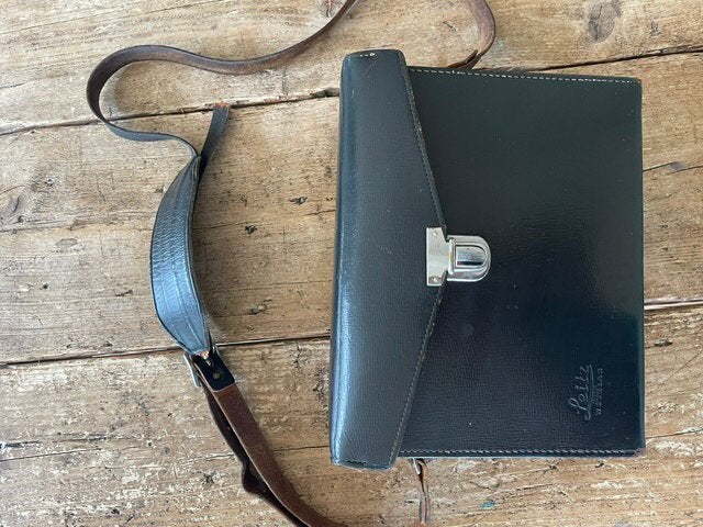 Vintage bruine leren cameratas van Leitz Wetzlar, Ophalen of Verzenden, 1960 tot 1980