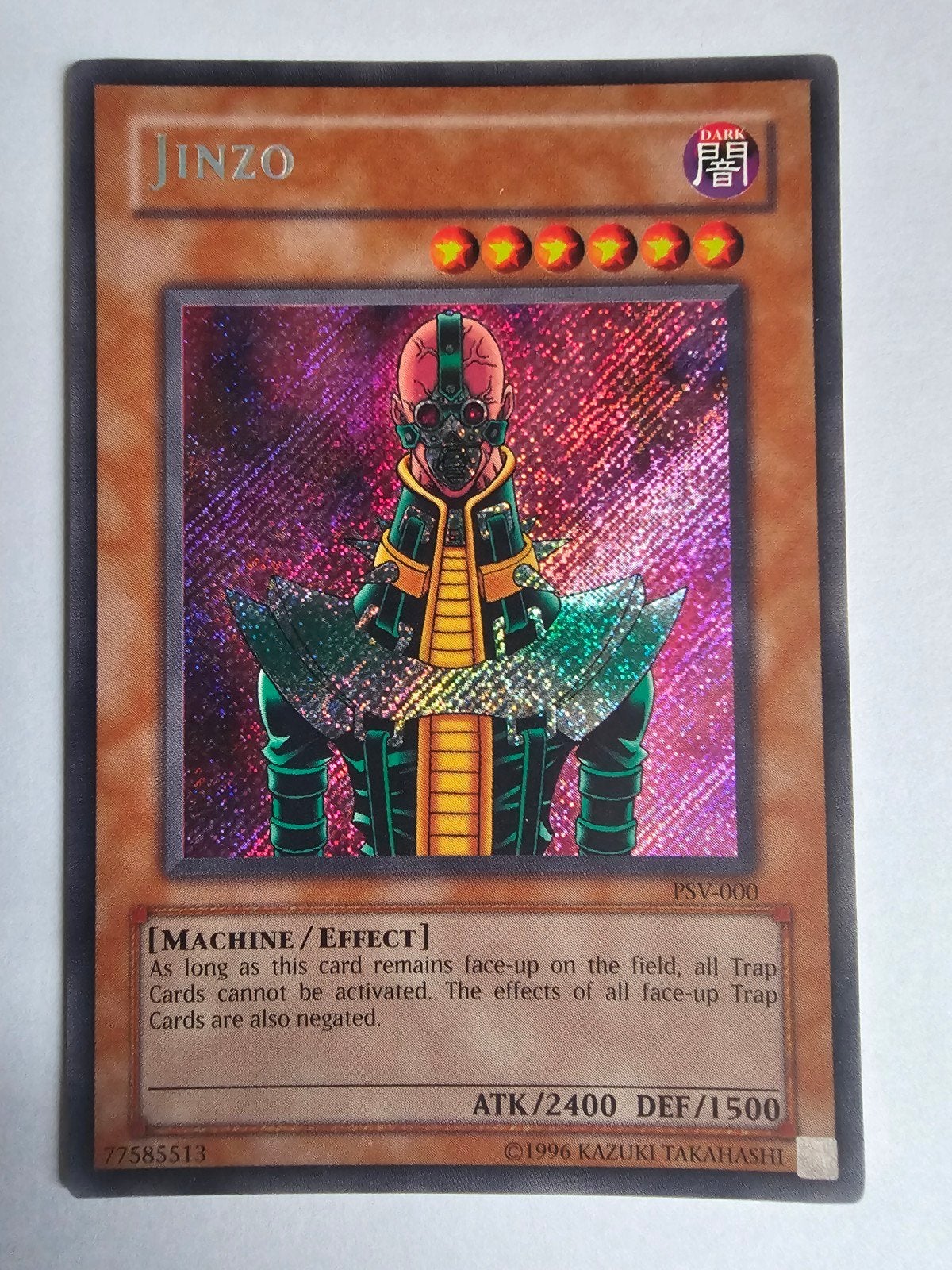 Yu-Gi-Oh! Jinzo PSV-000 Secret Rare, Verzenden, Zo goed als nieuw, Losse kaart, Foil