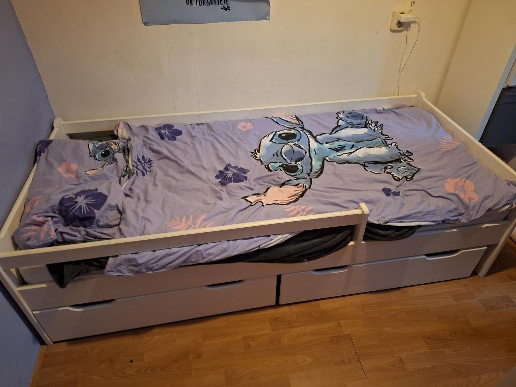 Kinderbed, Ophalen, Gebruikt, 90 cm, Eenpersoons