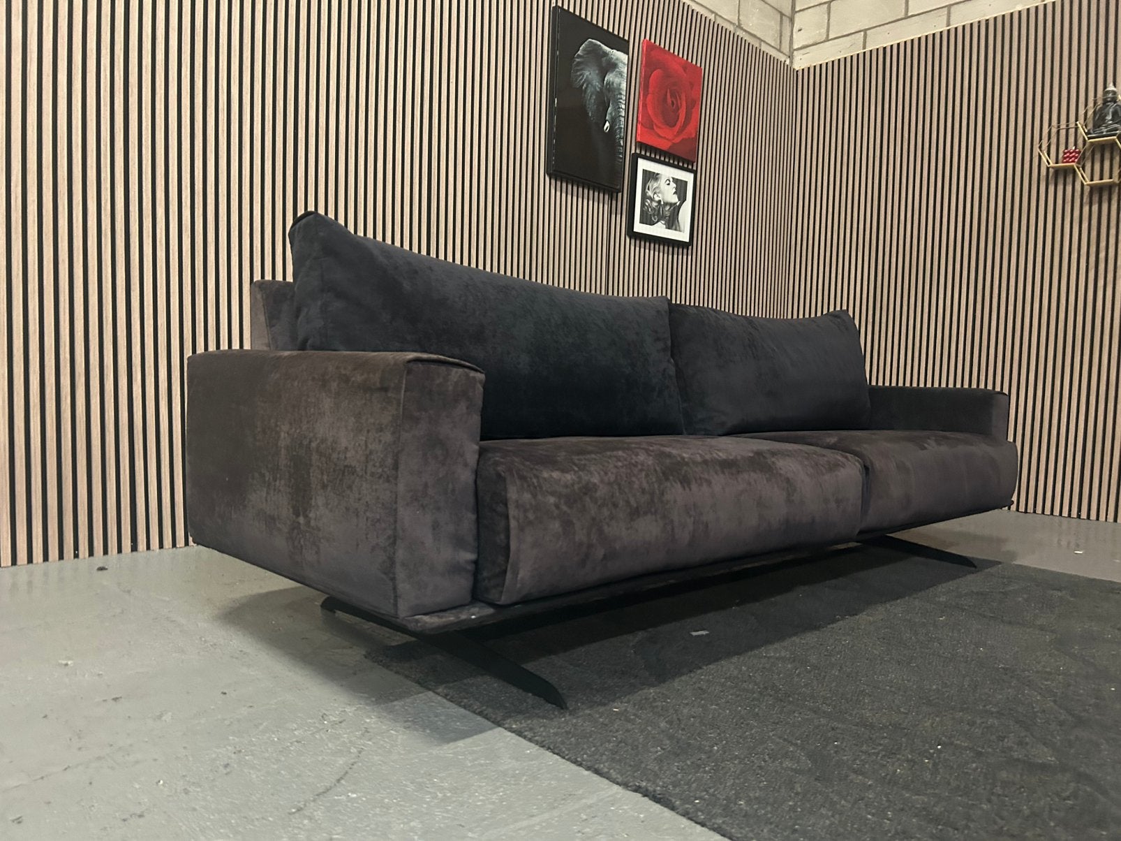 GRATIS LEVERING Passe Partout Bank Blauw 265X93 GEREINIGD, 250 tot 300 cm, PASSE PARTOUT, Hoekbank, Ophalen of Verzenden