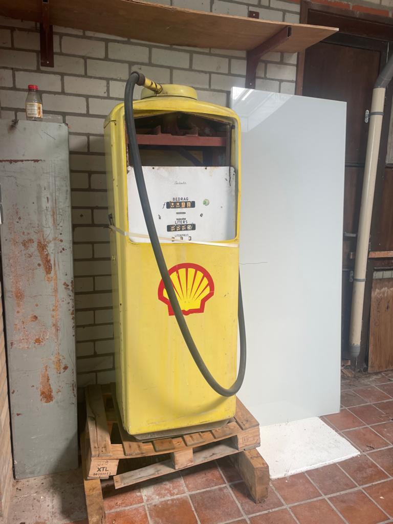 Vintage Shell Benzinepomp - Decoratief item, Verzamelen, Automaten | Overige, Ophalen of Verzenden, Gebruikt