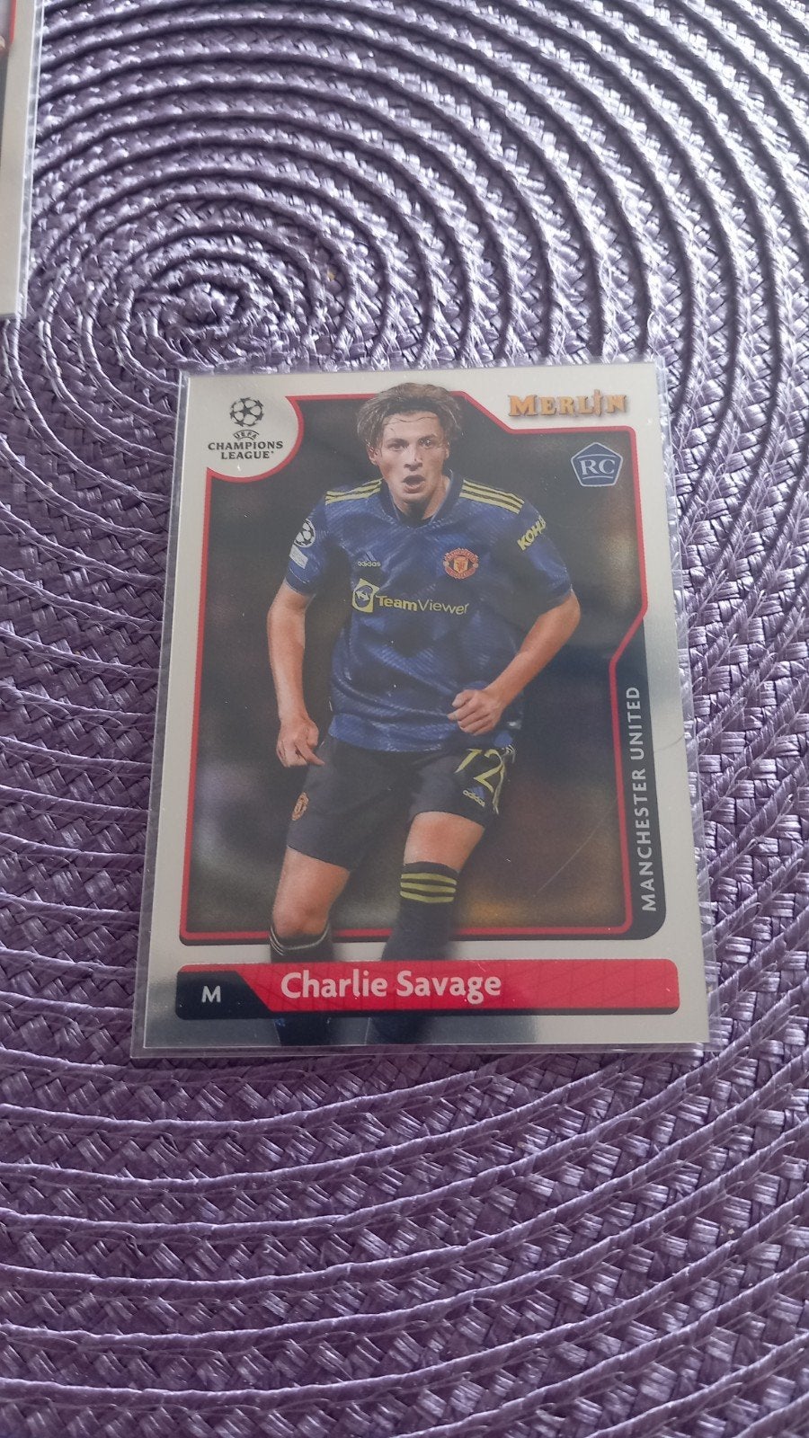 Charlie Savage Merlin Spelerskaart Manchester United, Ophalen of Verzenden