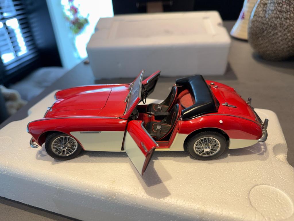 Austin Healy mk3000 serie Schaalmodel 1:18, Ophalen of Verzenden, Zo goed als nieuw, Auto, Autoart