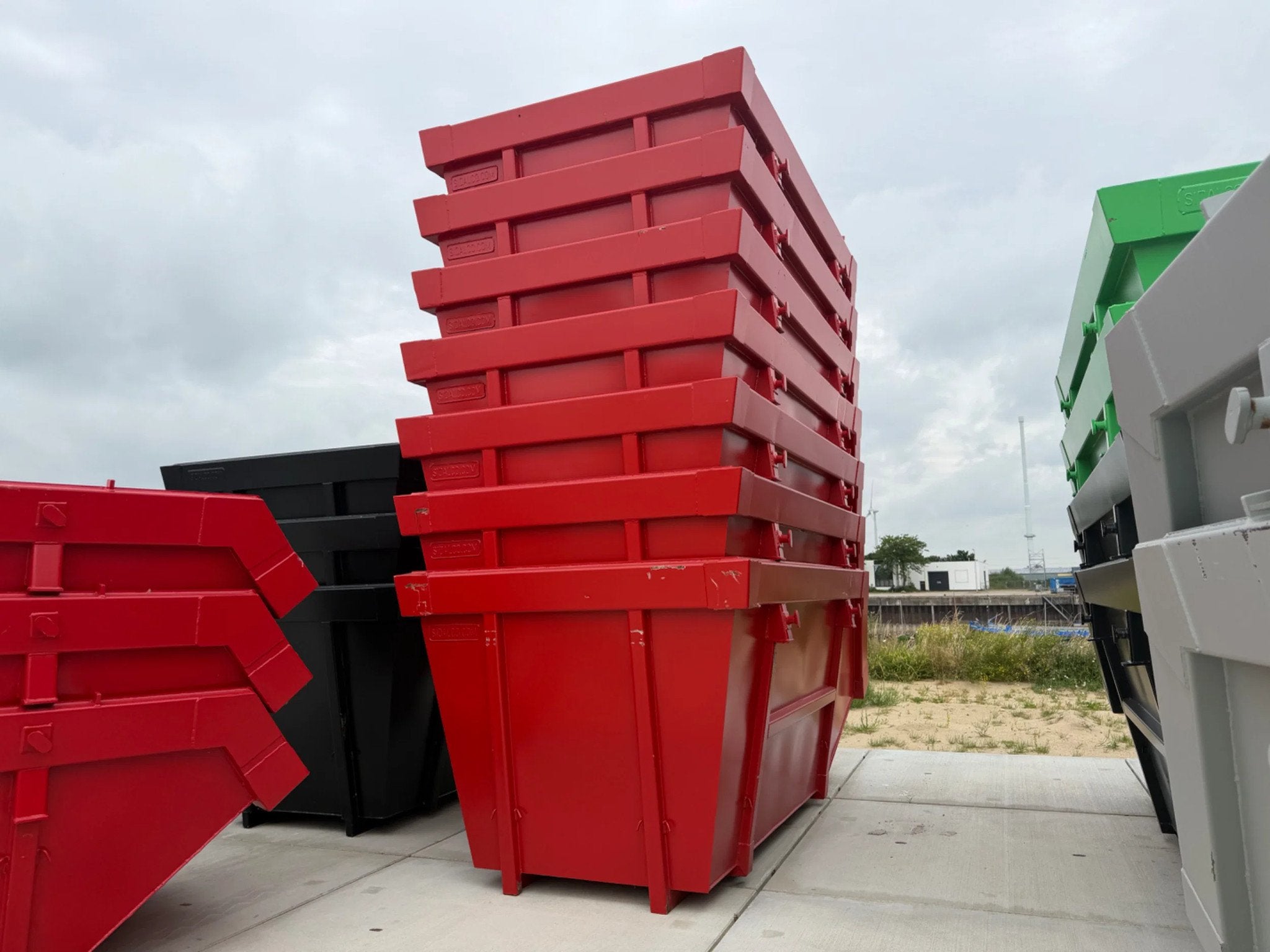 Sidalco 9m3 portaalarm container rood