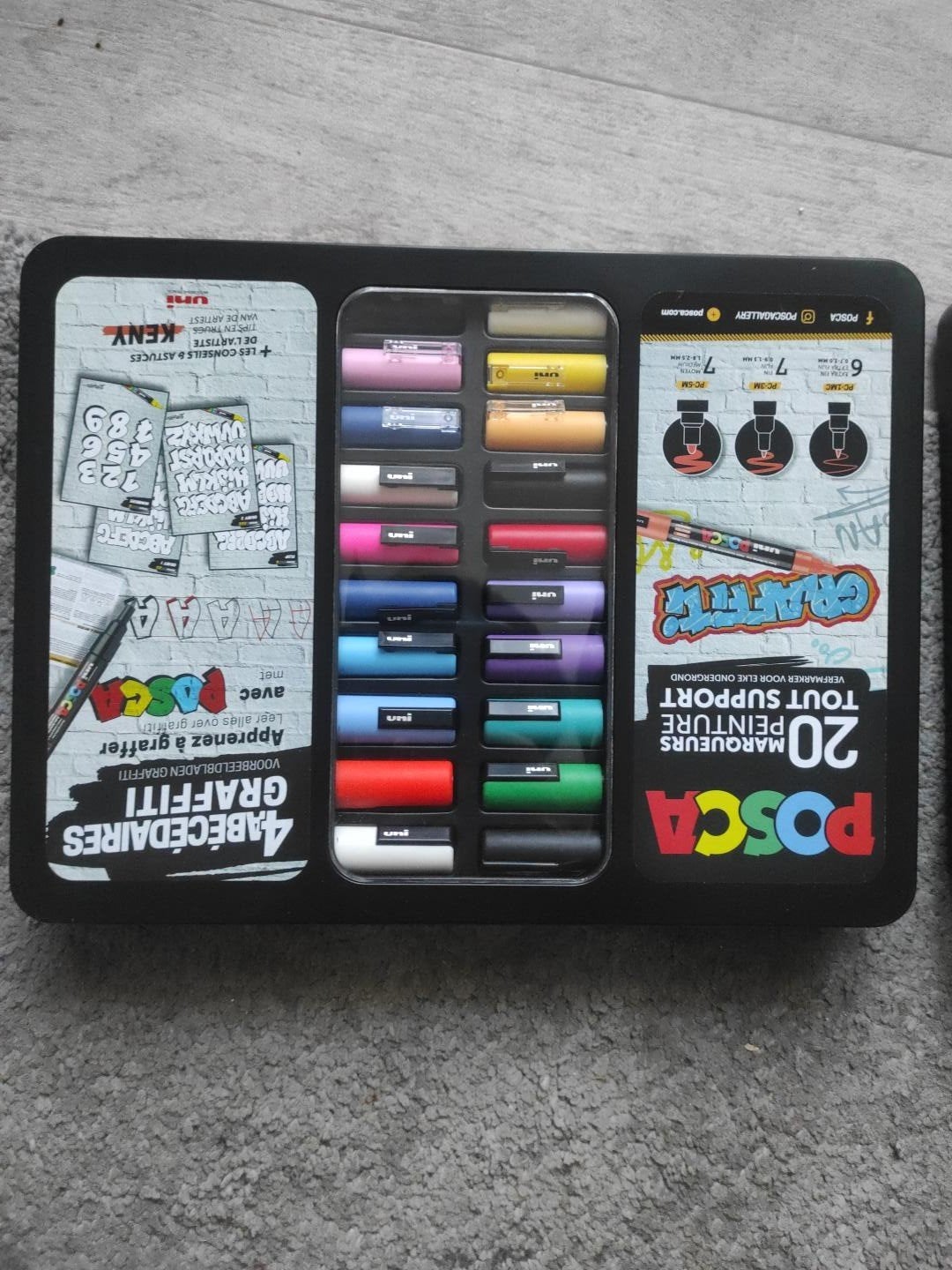 POSCA Graffiti Markers Set - 20 Stuks met Voorbeelden, Ophalen, Nieuw, Overige typen