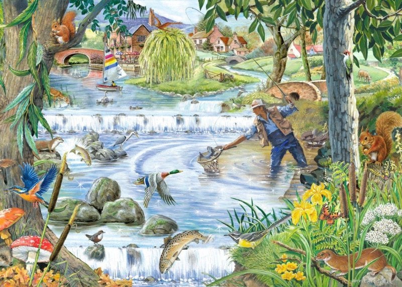 House of Puzzles - Sparkling Waters - 250XL stukjes, Ophalen of Verzenden, Minder dan 500 stukjes, Nieuw, Legpuzzel