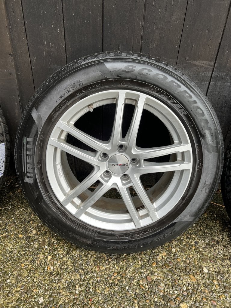 Mitsubishi Toyota Honda velgen 5x114.3 winterset pirelli 18”, Niet ingevuld, 18 inch, Gebruikt, Banden en Velgen