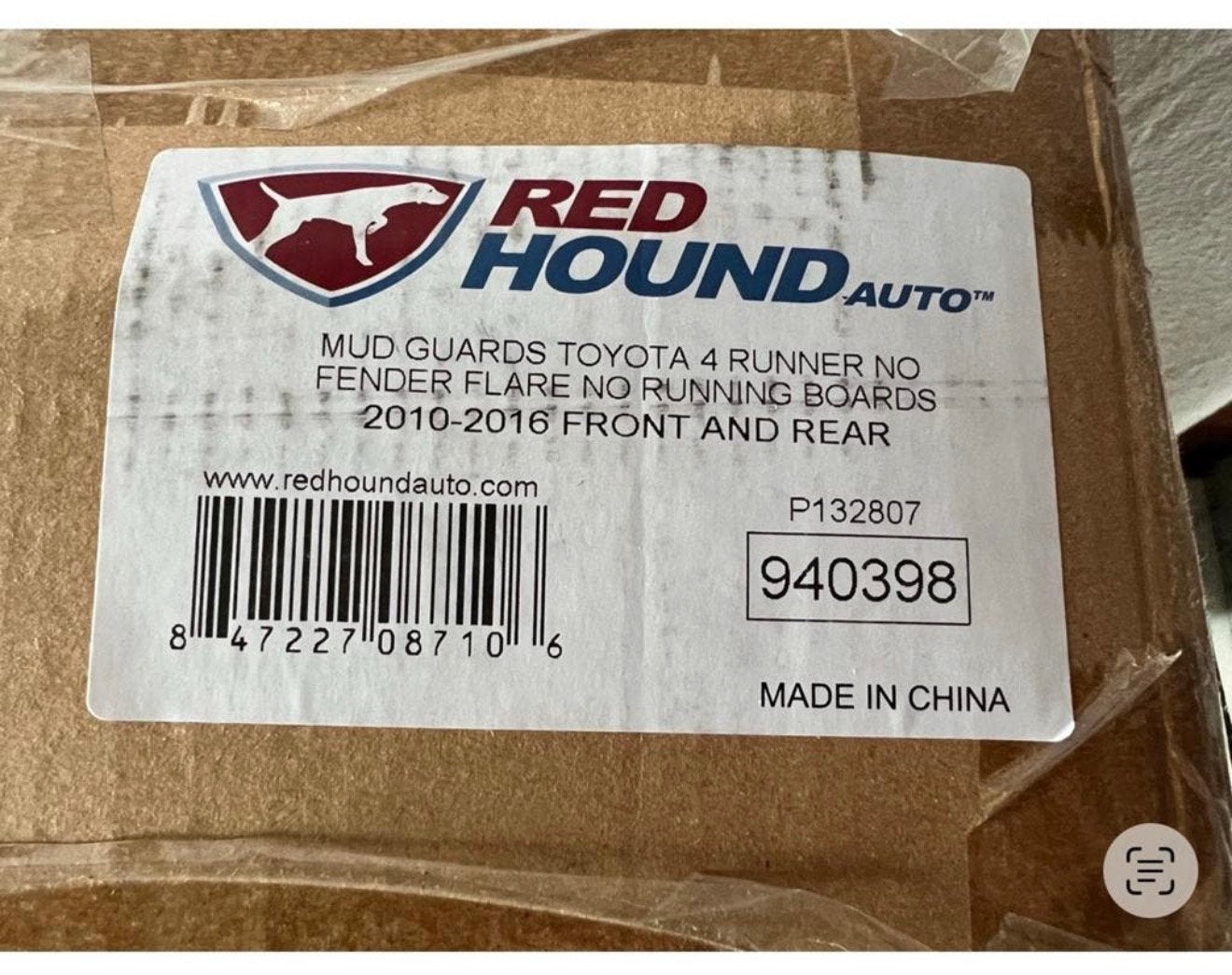 Toyota 4Runner spatlappen set Voor en Achter 2010-2022 zwart, Nieuw, Ophalen of Verzenden, H, H
