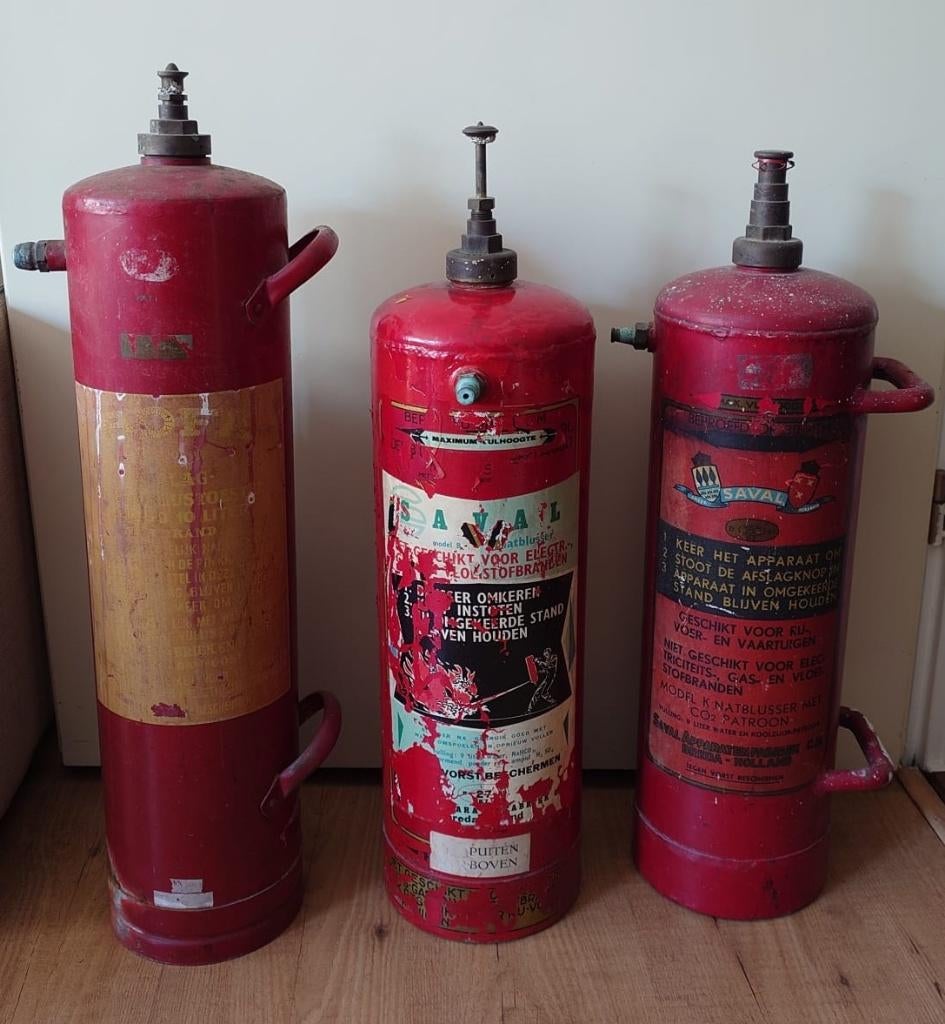 Vintage brandblussers, Ophalen of Verzenden, Gebruikt, Brandblusser