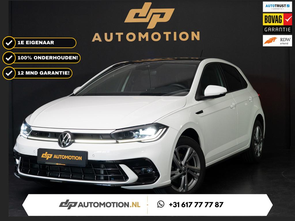 Volkswagen POLO 1.0 TSI R-Line 110 PK | Pano | IQLight | Cam, Auto's, Gebruikt, Euro 6, Wit, Bedrijf