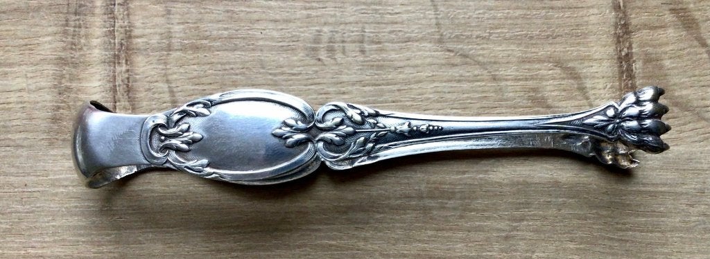 Mooie zilveren (?) suikertang met klauwen., Antiek en Kunst, Verzenden