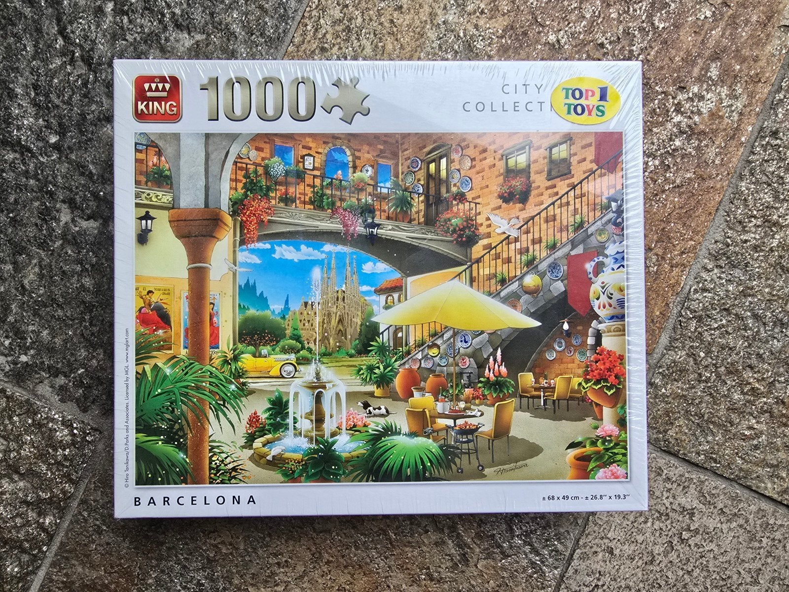 King (nieuw) puzzel 1000 stukjes Barcelona, Ophalen of Verzenden, 500 t/m 1500 stukjes, Nieuw