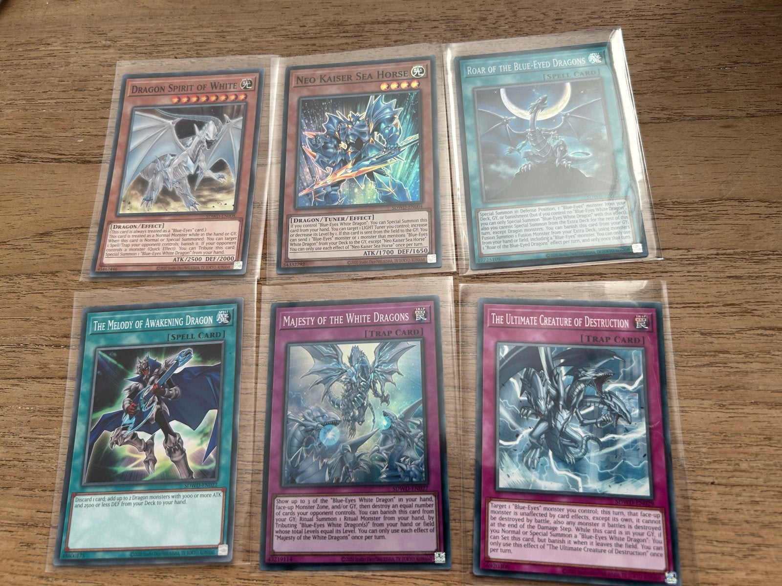 Yu-Gi-Oh! Draken Kaarten Set - 6 Zeldzame Kaarten, Ophalen of Verzenden, Zo goed als nieuw, Meerdere kaarten