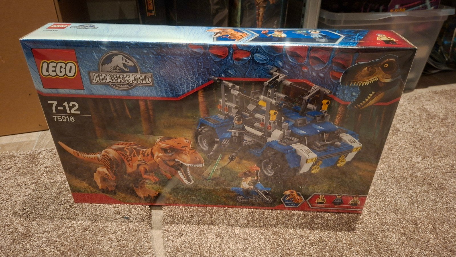 LEGO Jurassic World T. Rex Tracker (75918) Nieuw/Sealed, Ophalen, Inclusief minifiguren, Jurassic World, Lego