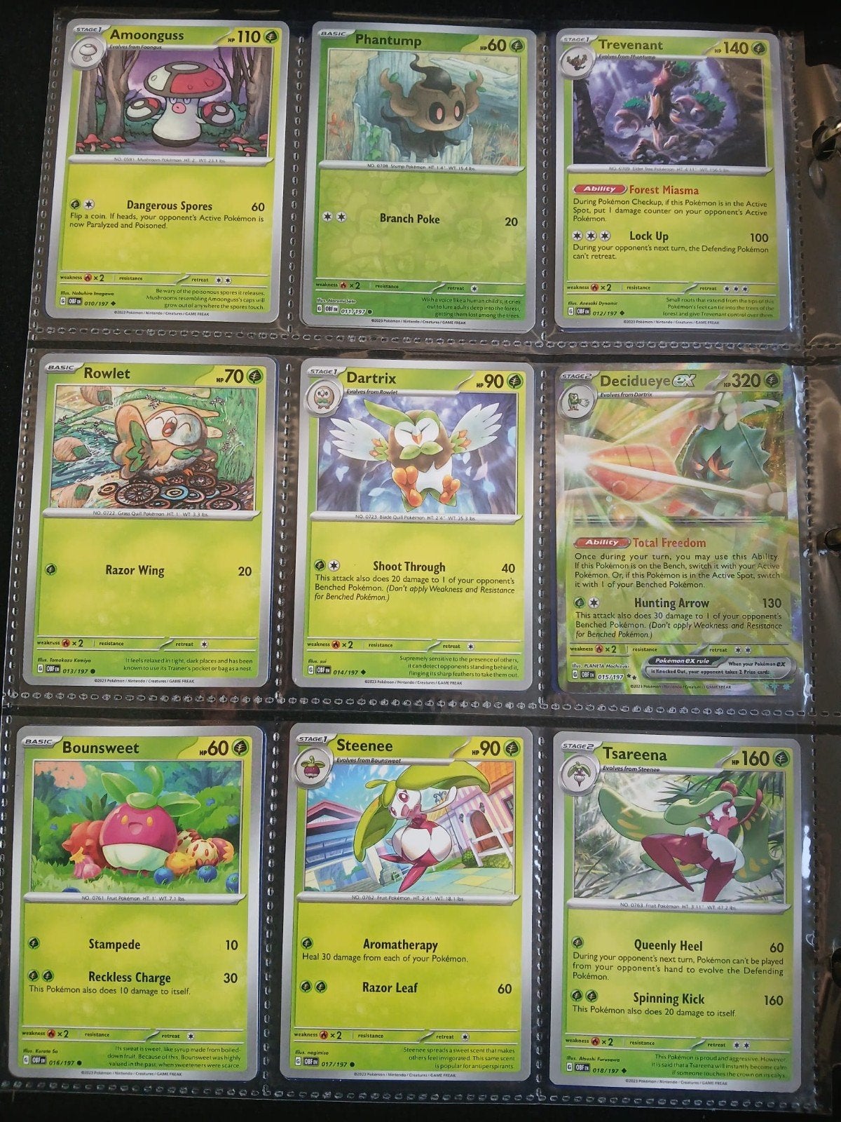 Pokémon kaarten - base set OBF Obsidian Flames, Ophalen of Verzenden, Zo goed als nieuw, Meerdere kaarten