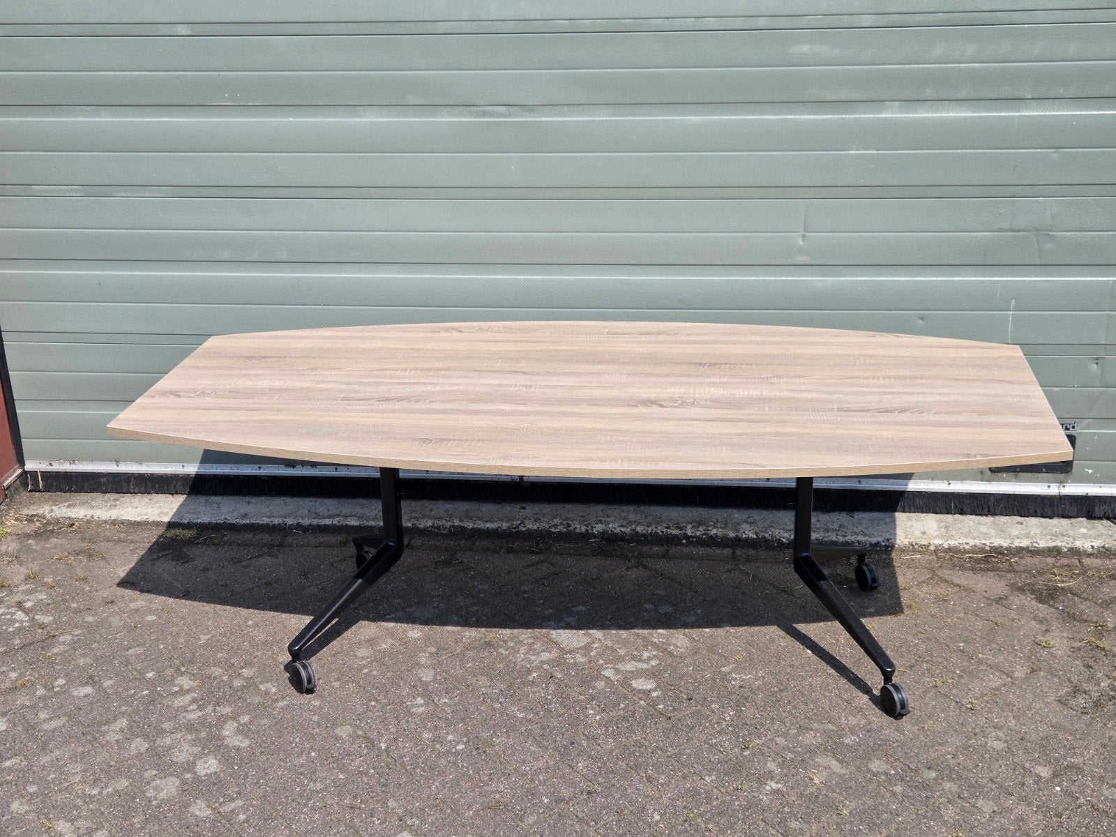 Ahrend vergadertafel 240x120 nieuw blad naar keuze, In hoogte verstelbaar, 120 cm, Industriesraat 5, Ophalen of Verzenden