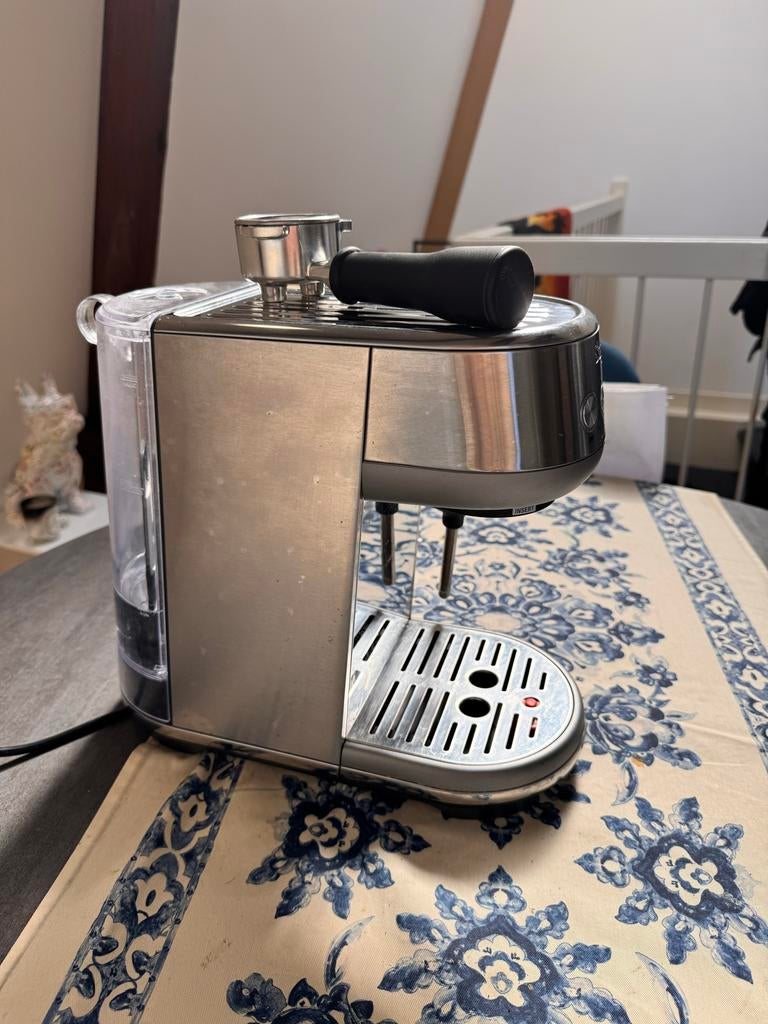 Sage Bambino Espressomachine - Zo goed als nieuw, Witgoed en Apparatuur, Koffiezetapparaten, Stoompijpje, Espresso apparaat, Gemalen koffie
