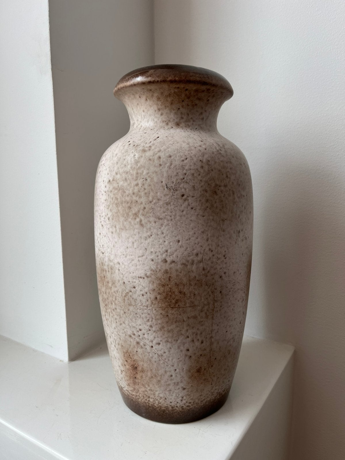 Grote vintage vaas West Germany, Huis en Inrichting, Overige kleuren, Ophalen of Verzenden, Zo goed als nieuw, Geschikt voor droogbloemen