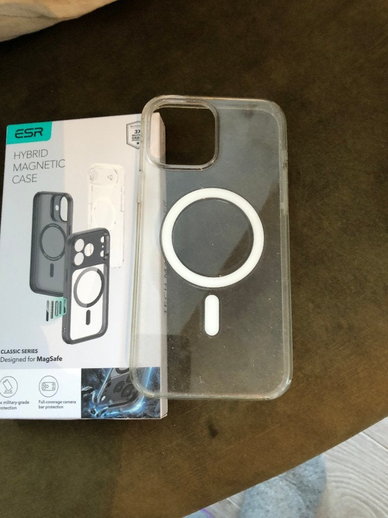 ESR Hybrid Magnetic Case Iphone 13 pro max, Gebruikt, ESR, MagSafe, Frontje of Cover