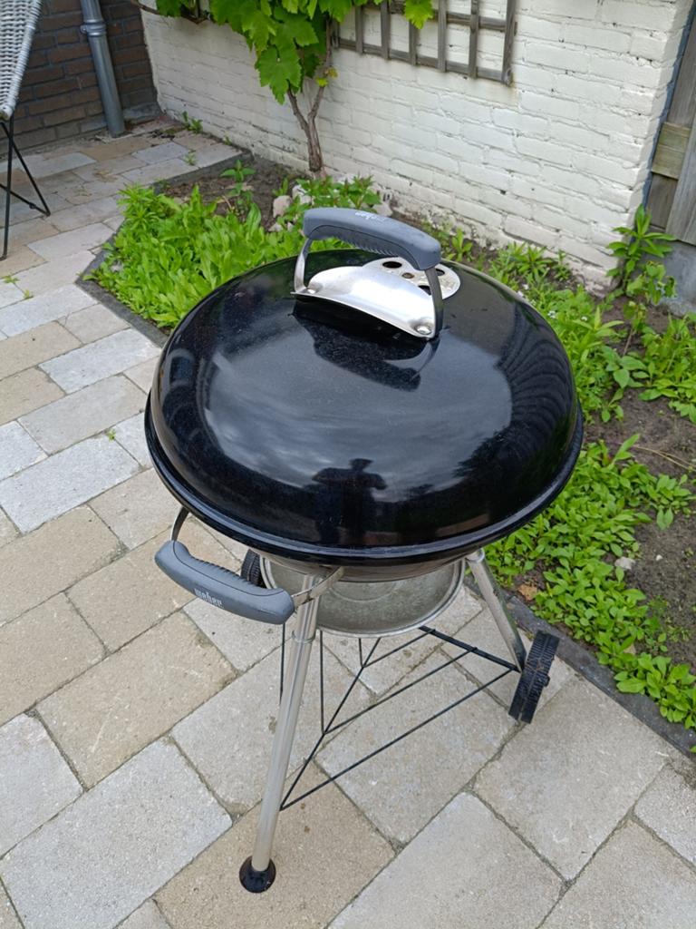 Weber Compact Kettle Houtskoolbarbecue 47 cm, Ophalen, Gebruikt, Weber