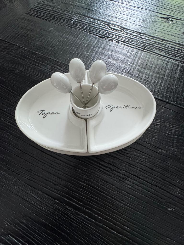 Rivièra Maison Pinchos Appetizer Plate / Tapas Set, Nieuw, Ophalen of Verzenden, Schaal of Schalen, Overige stijlen