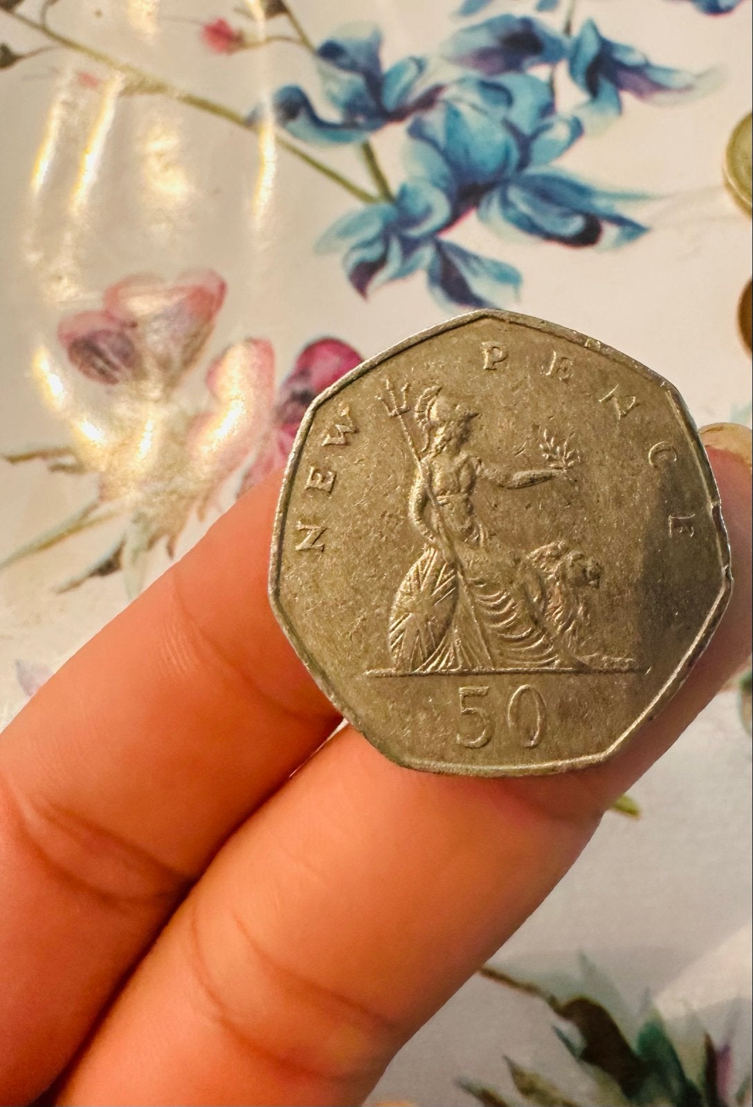 50 New Pence munt 1969 - Elizabeth II, Postzegels en Munten, Munten | Europa | Niet-Euromunten, Ophalen of Verzenden, Overige landen