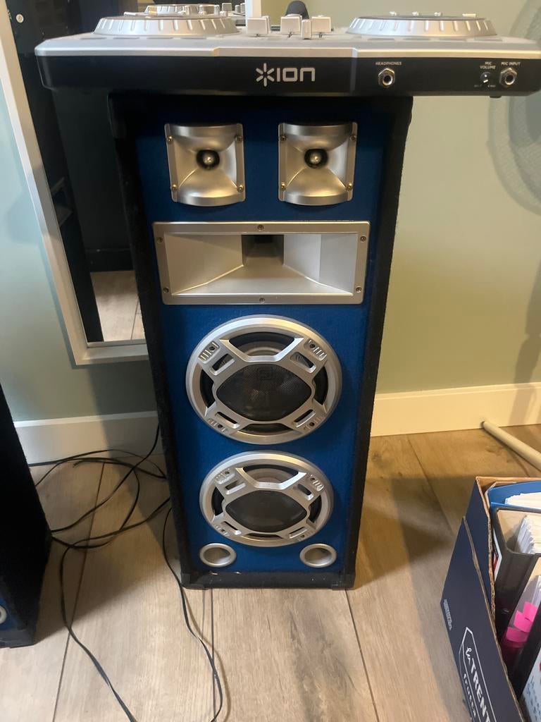 Ion Discover DJ Pro DJ-set met luidsprekers, Muziek en Instrumenten, Dj-sets en Draaitafels, Ophalen of Verzenden, Gebruikt, Dj-set