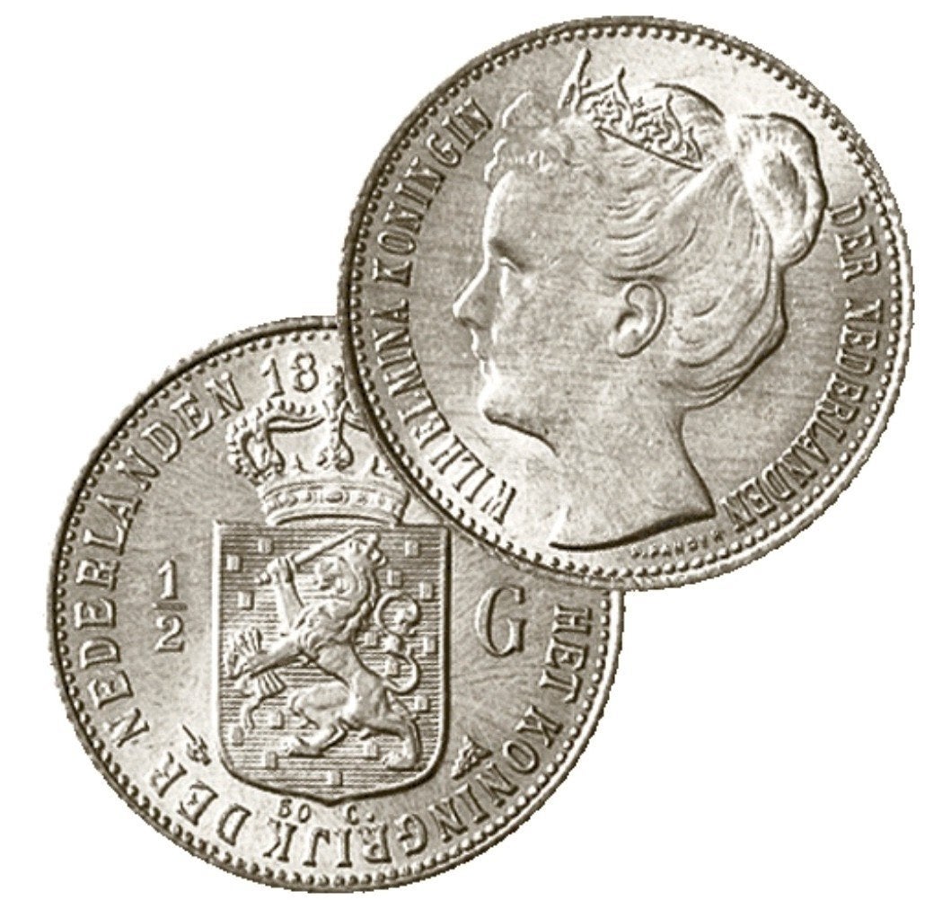½ Gulden 1898 FDC, Ophalen of Verzenden, Zilver