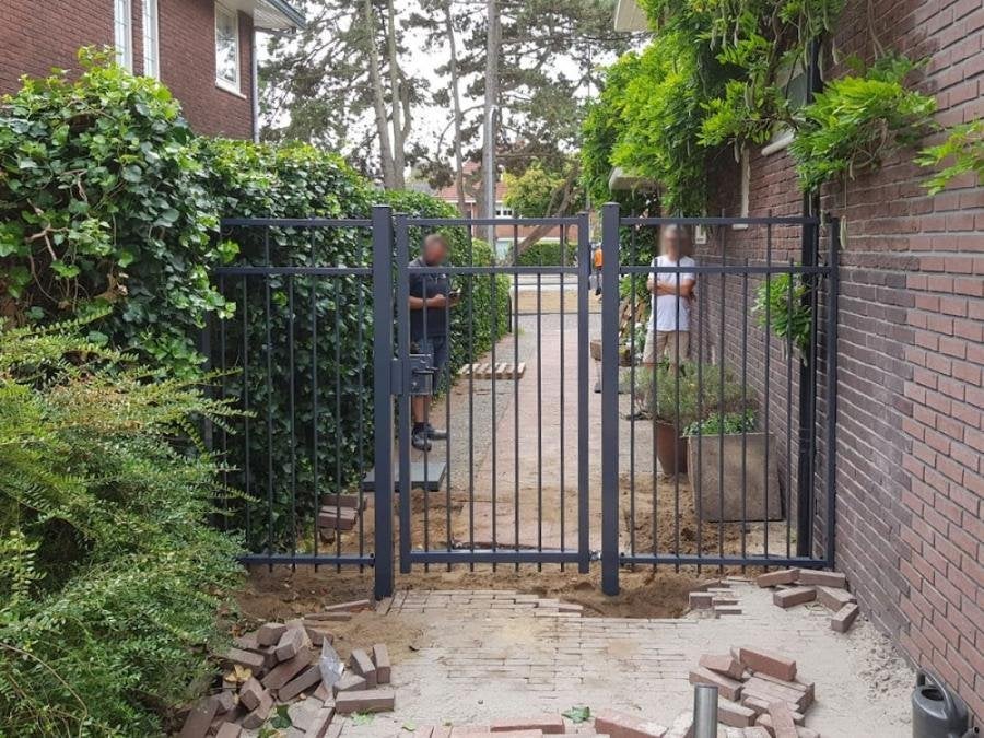 Sierhekwerk op maat - stalen tuinhek met poort, Ophalen, Met poort, Nieuw, Sierhekwerk