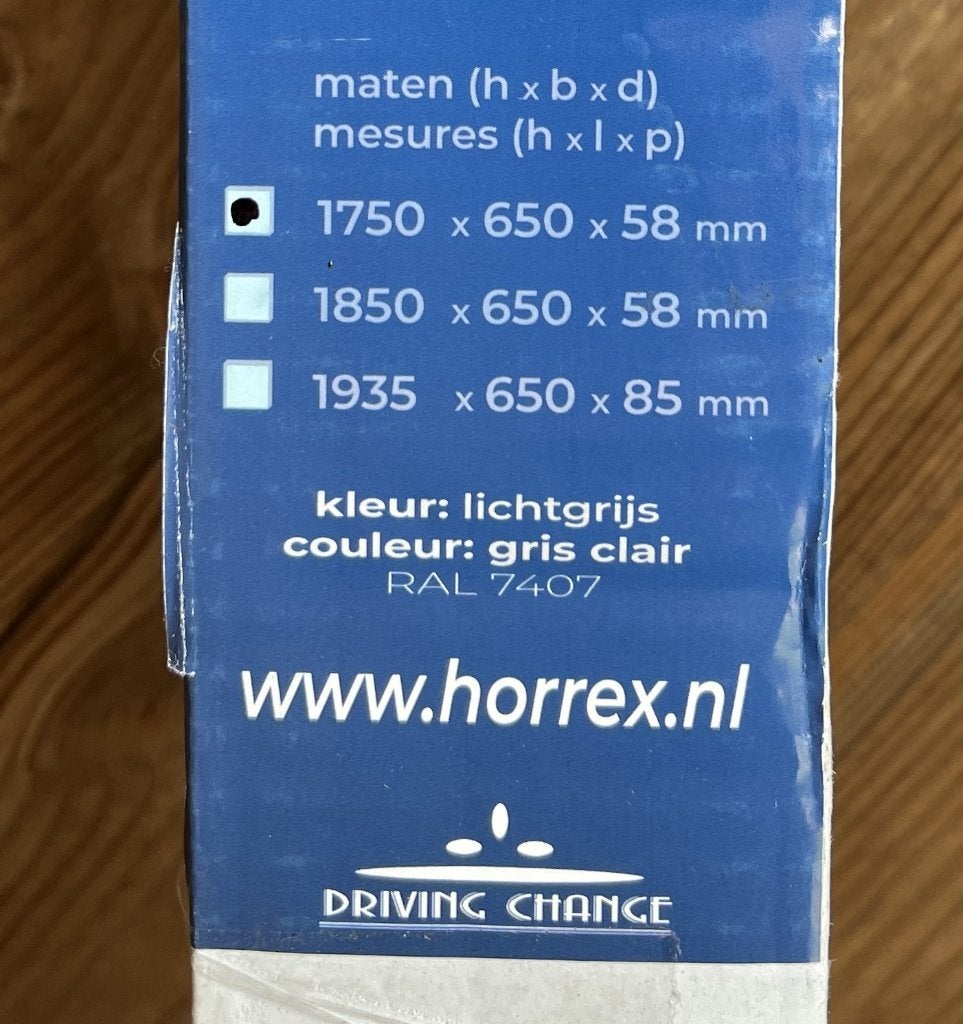 Horrex plissé hordeur, Ophalen, Nieuw