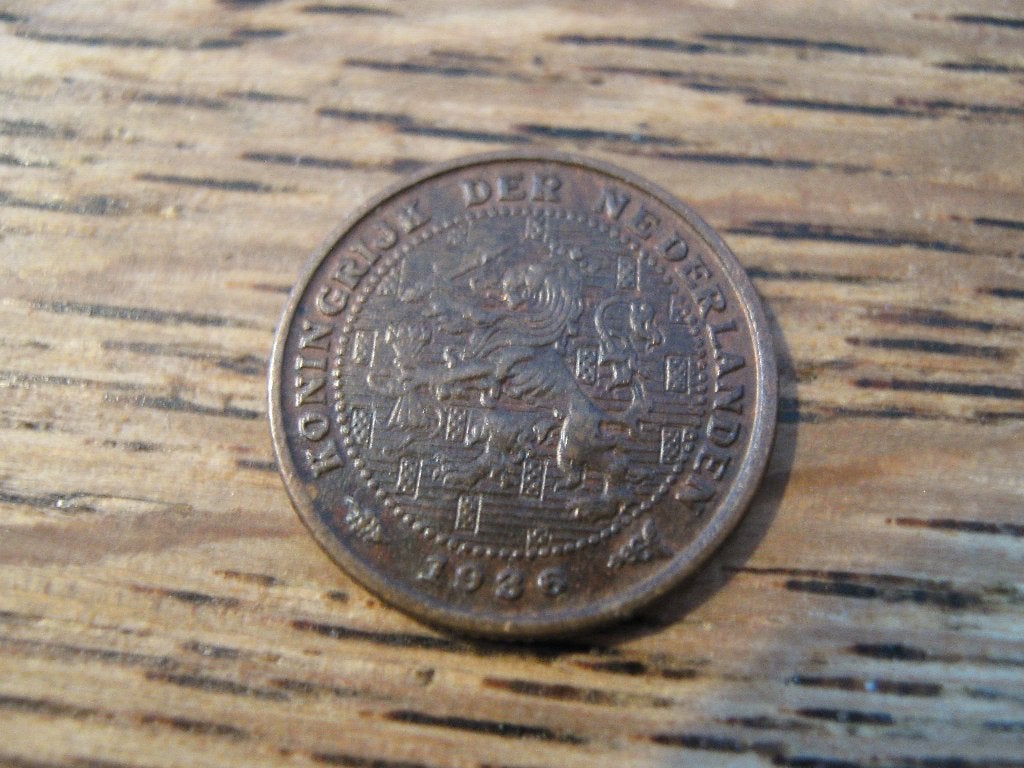 Bronzen 1/2 Cent uit 1936 koningin Wilhelmina #465, Ophalen of Verzenden, Koningin Wilhelmina, Overige waardes, Losse munt