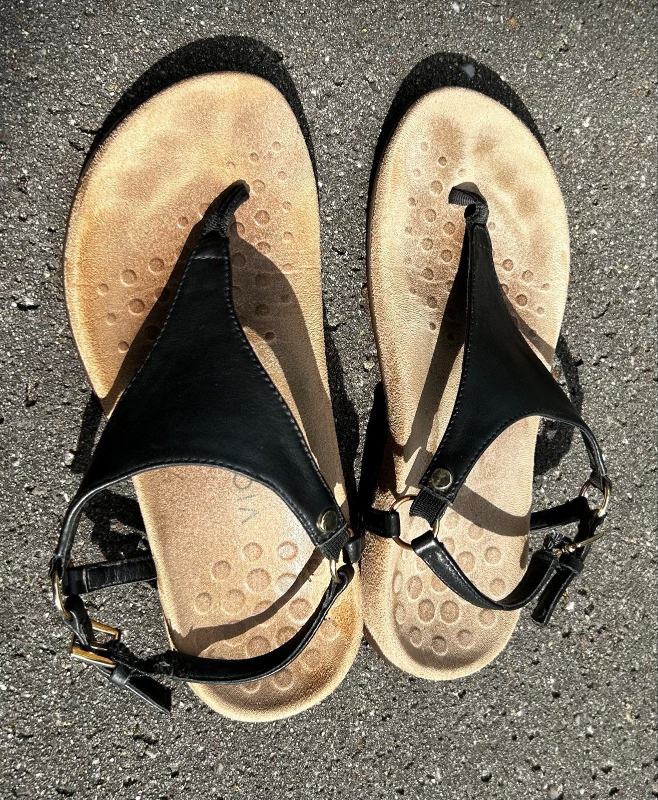 Vionic Kirra sandalen zwart maat 38, Ophalen of Verzenden, Gedragen, Zwart, Sandalen of Muiltjes