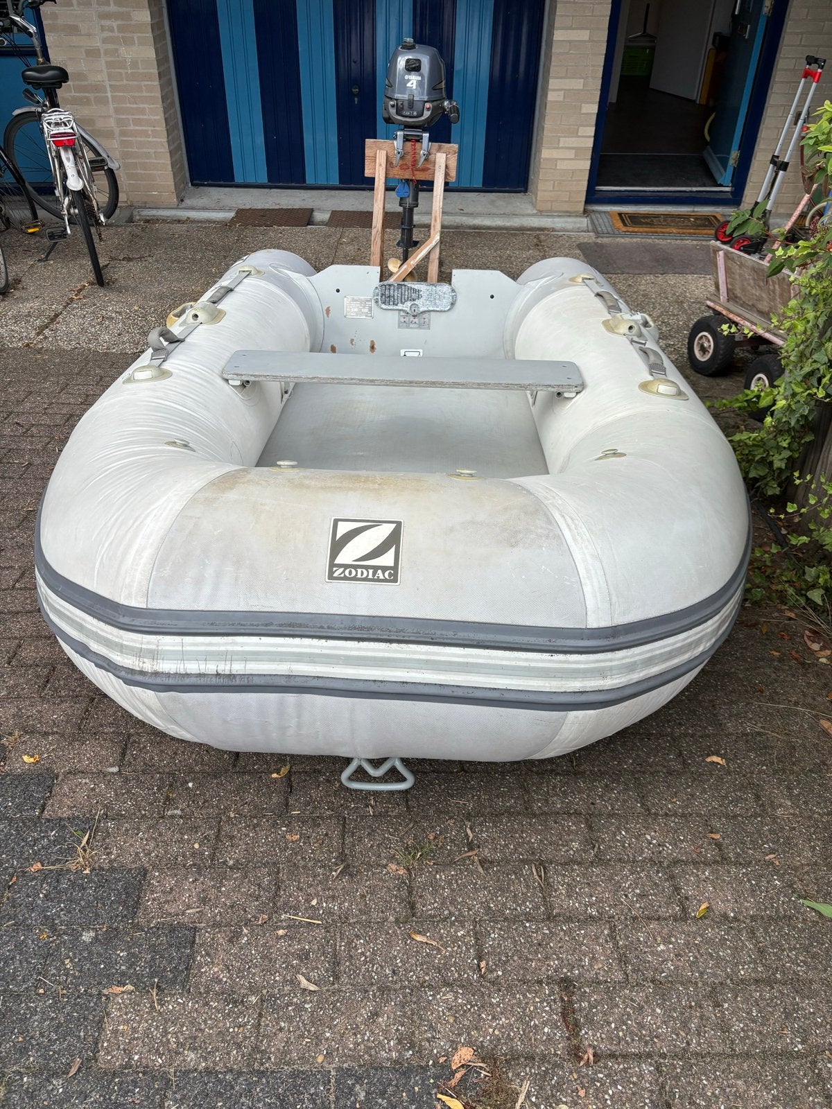 Zodiac Cadet 285 FR met Yamaha 4pk buitenboordmotor, Ophalen, Zodiac, Hout, Gebruikt