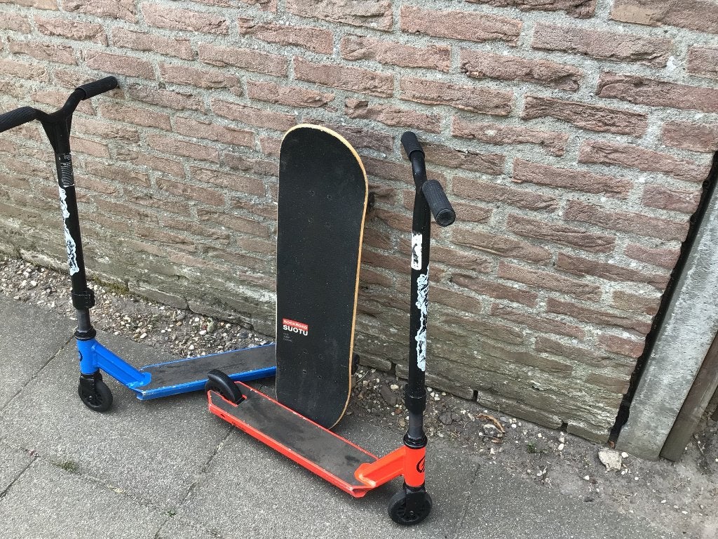 stuntstep, Ophalen, Gebruikt, Gewone step, Oxelo