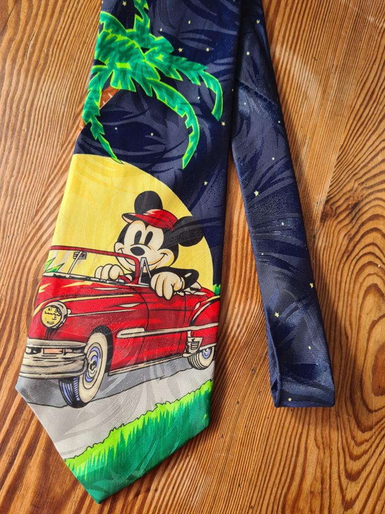 Originele DISNEY merchandise vintage stropdas MICKEY, Verzamelen, Disney, Gebruikt, Kleding of Textiel, Mickey Mouse, Ophalen of Verzenden