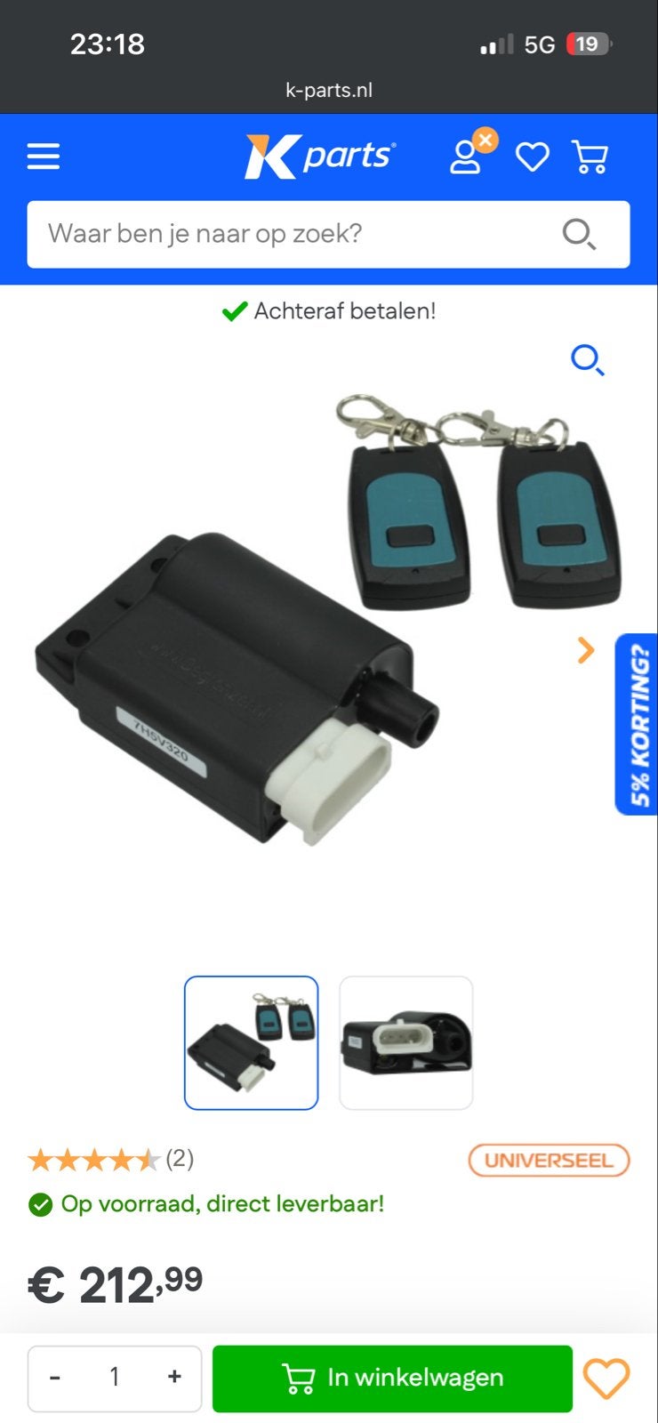 Piaggio Zip Begrenzer CDI Snel + Afstandsbediening 50/80cc 4, Ophalen, Gebruikt, Overige typen, Piaggio