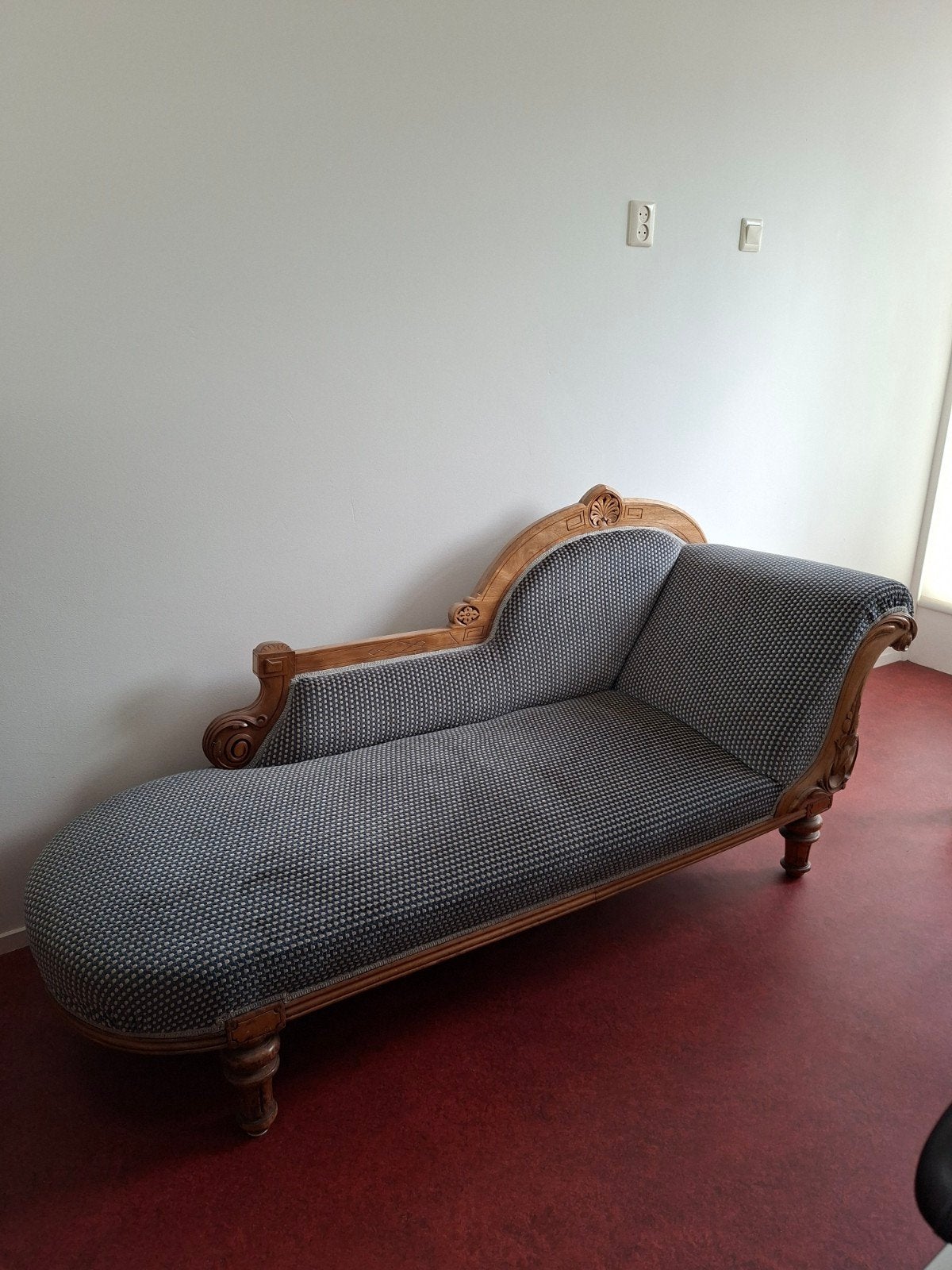 antieke chaise longue, Biedermeier stijl, Ophalen, Gebruikt, 150 tot 200 cm, Tweepersoons