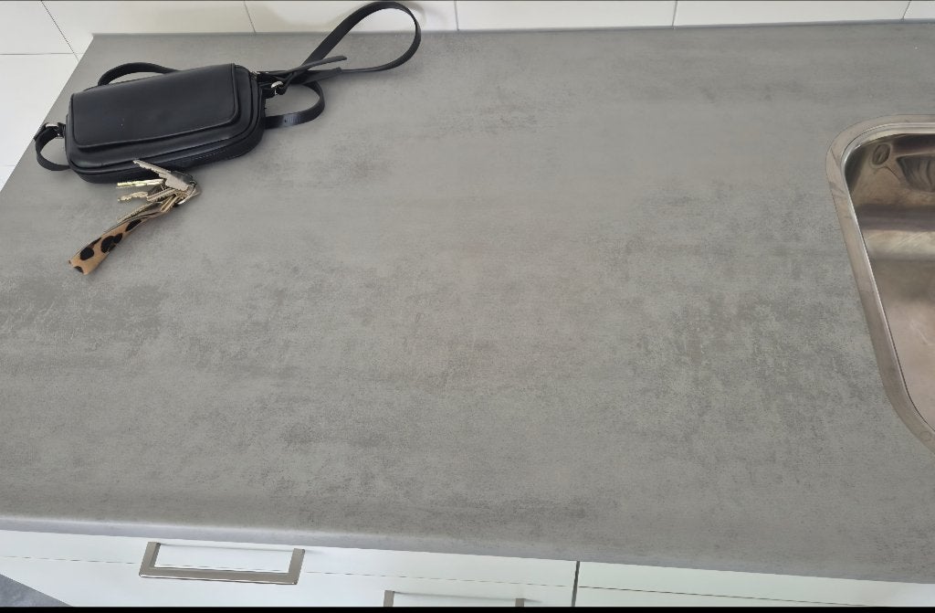 Bruynzeel aanrechtblad/werkblad (nieuw, grijs), Ophalen, 150 tot 200 cm, Nieuw, Minder dan 100 cm
