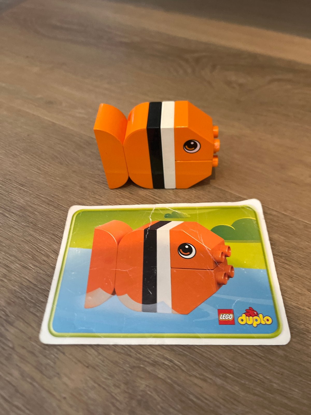 Lego Duplo Vis en Helikopter met bouwkaarten, Kinderen en Baby's, Speelgoed | Duplo en Lego, Gebruikt, Ophalen of Verzenden, Duplo