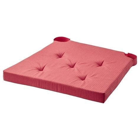 IKEA Justina zitkussens koraalrood (3 stuks), IKEA, Vierkant, Ophalen of Verzenden, Zo goed als nieuw