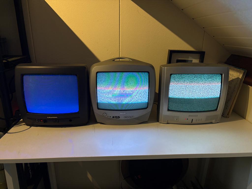 Vintage CRT Televisies: Grundig, Philips, Daewoo, Audiosonic, Ophalen, Gebruikt, Minder dan 40 cm, Overige merken